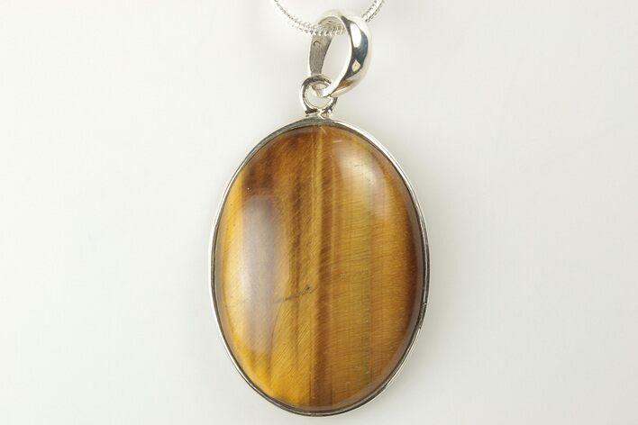 Tiger's Eye Pendant (Necklace) - Sterling Silver #206338
